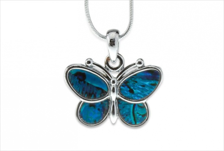 butterfly mood necklace