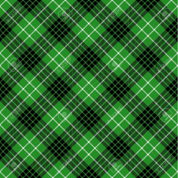 green tartan seamless pattern