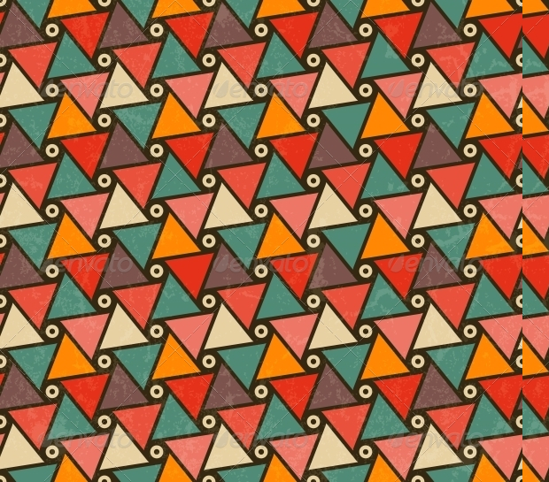 retro triangle pattern