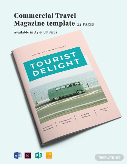 commercial travel magazine template