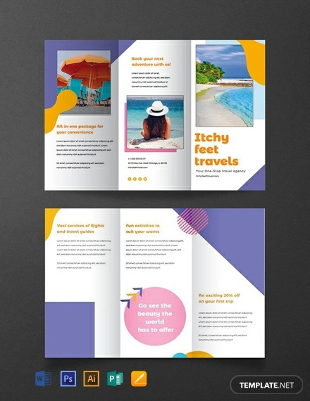 free holiday travel brochure template