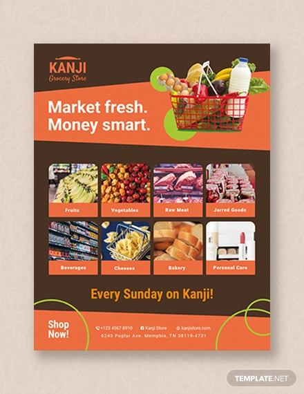 grocery flyer template
