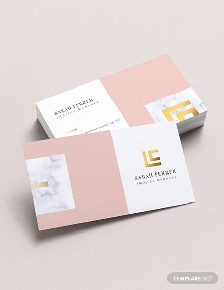 project manager business card