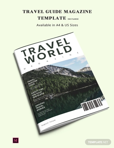 travel guide magazine template