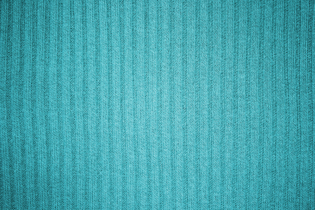 turquoise ribbed knit fabric texture