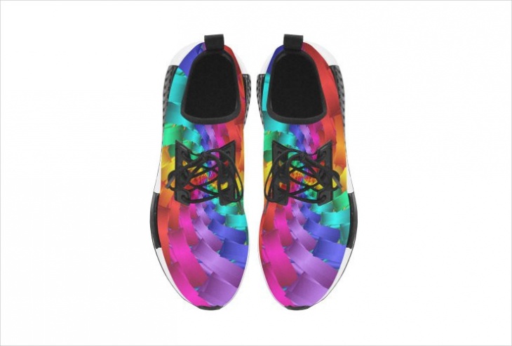psychedelic running shoes