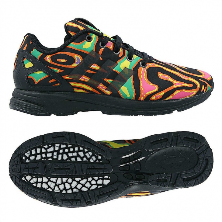 adidas psychedelic printed shoes