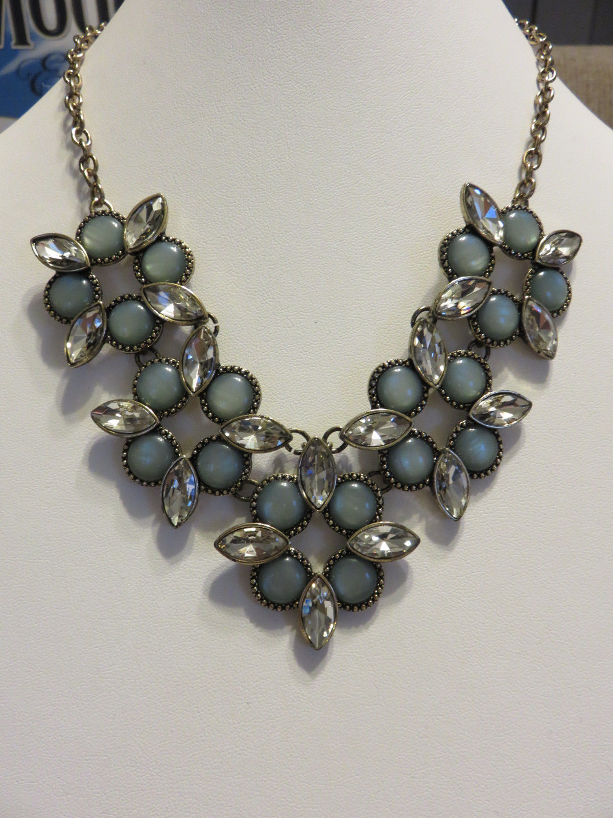 floral geometric necklace