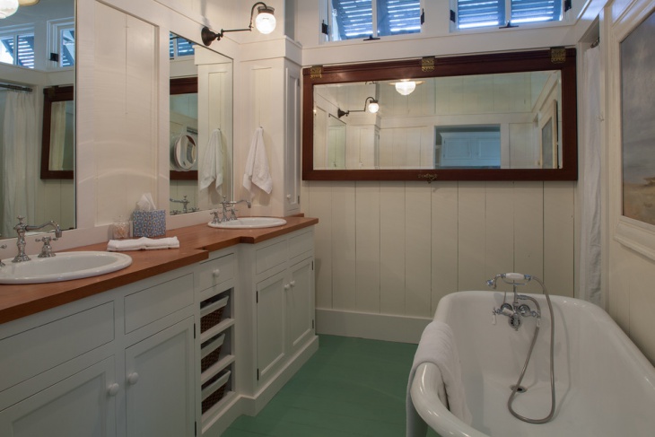 cottage nautical bathroom design 