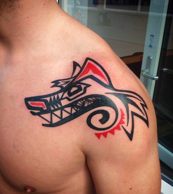 haida tattoo for shoulder