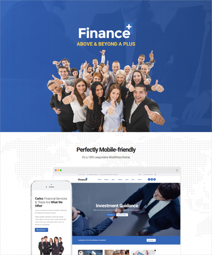 finance business wordpress theme