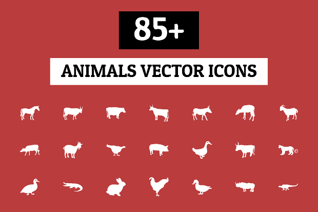 animal vector icons