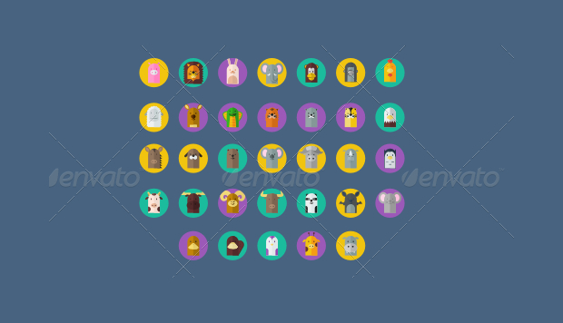 simple animal icons