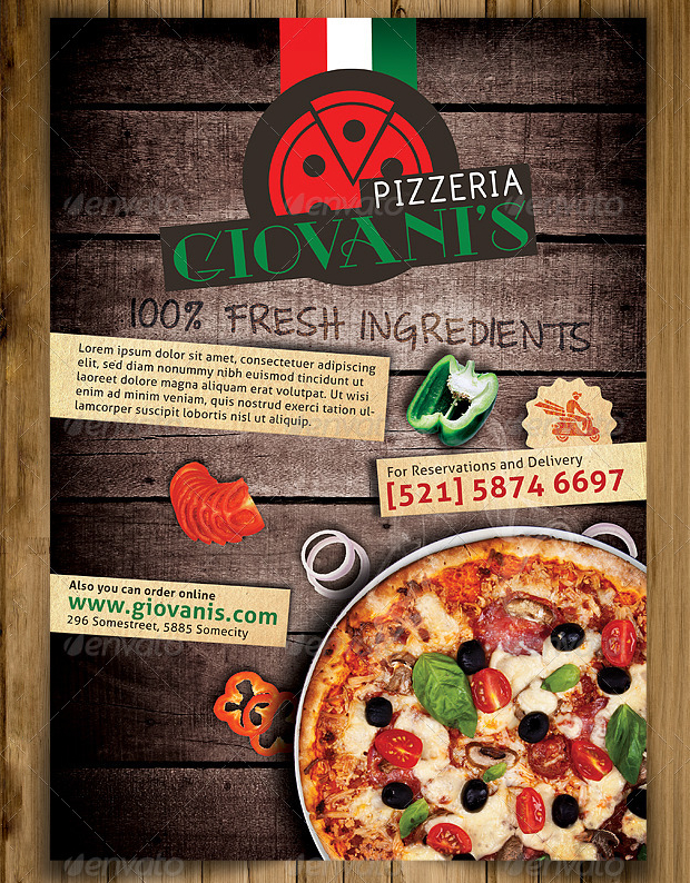 Pizza Restaurant Flyer Design
