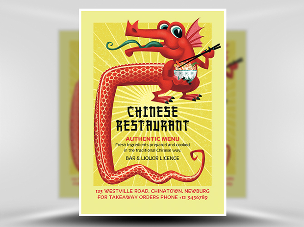 chinese restaurant flyer design