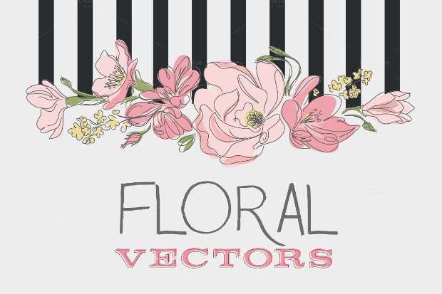 floral vector set