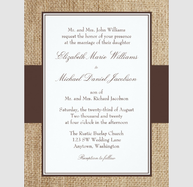 formal wedding invitation design