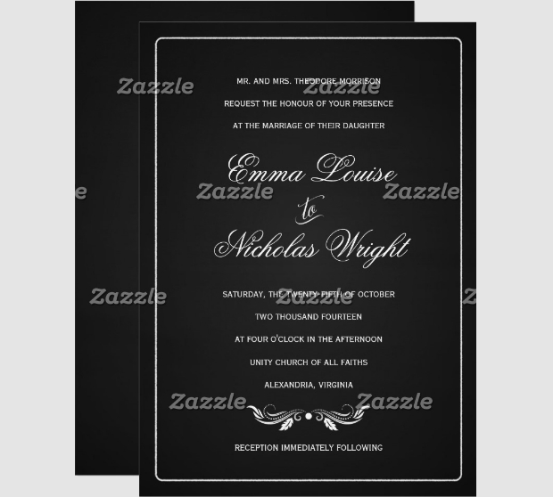 Formal Wedding Invitation Design