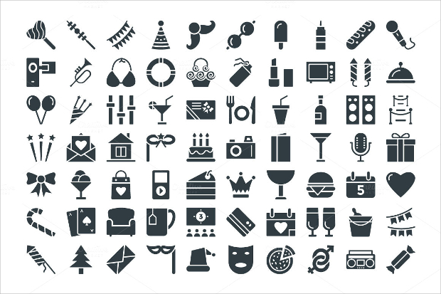 party vector icons