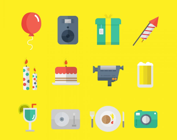 free party icons