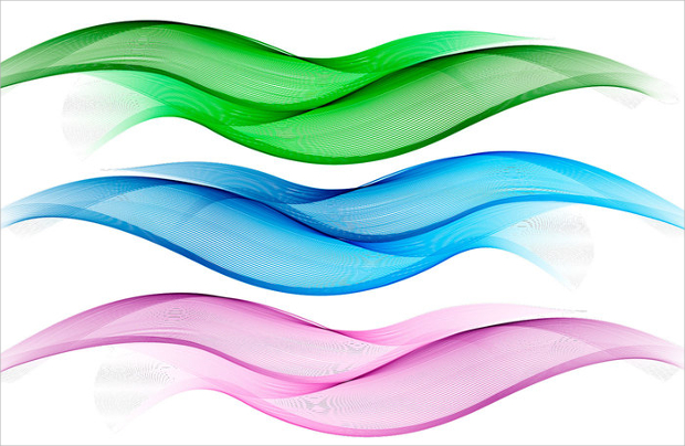 abstract colorful wave vector