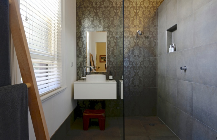 modern floral bathroom tiles