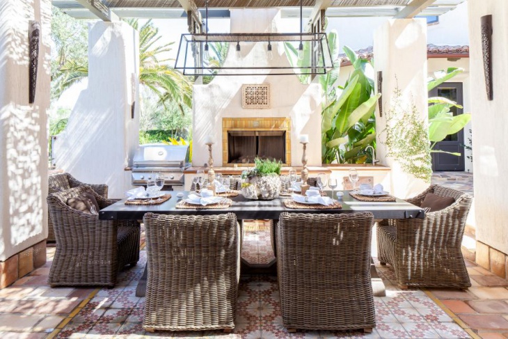 formal outdoor dining room design