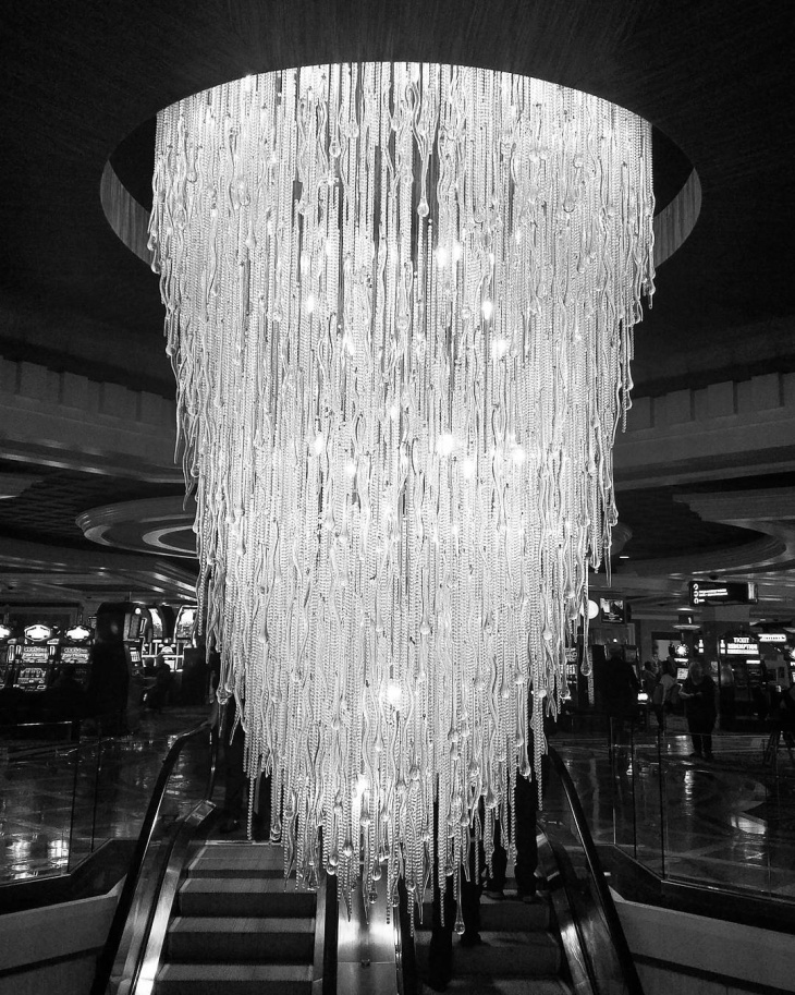 modern crystal waterfall chandelier
