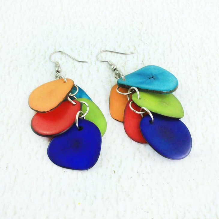 colorful eco friendly earrings