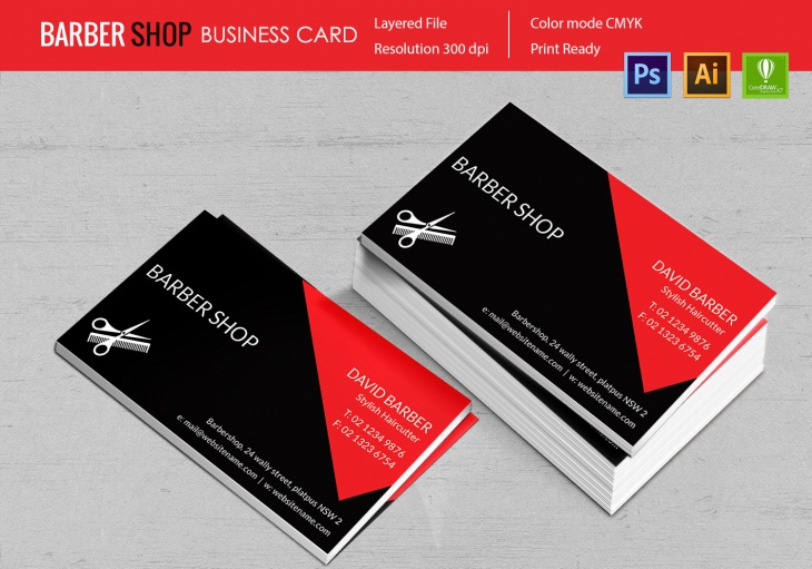 Barbershop Business Card Template