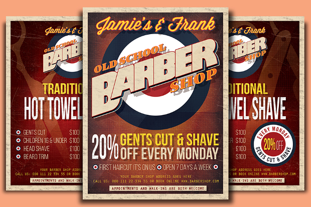 Vintage Barbershop Flyer