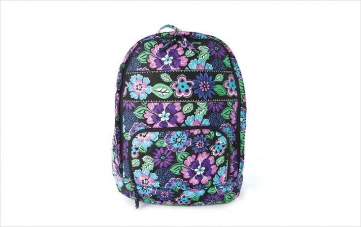 floral quilted backpack