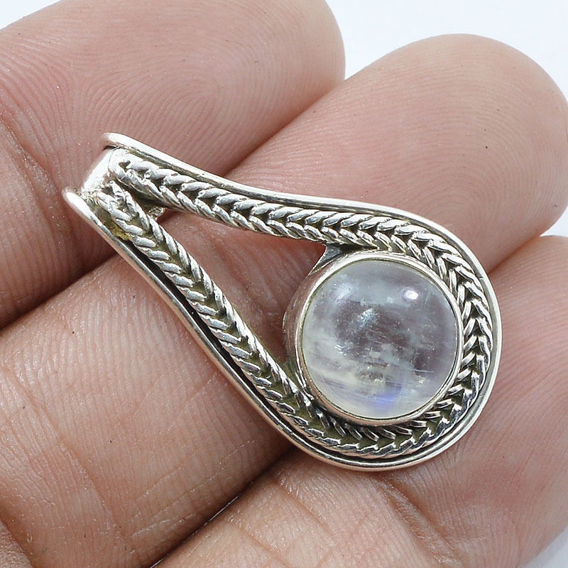 sterling silver moonstone pendant