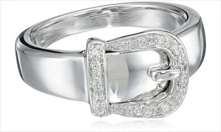 sterling silver buckle ring