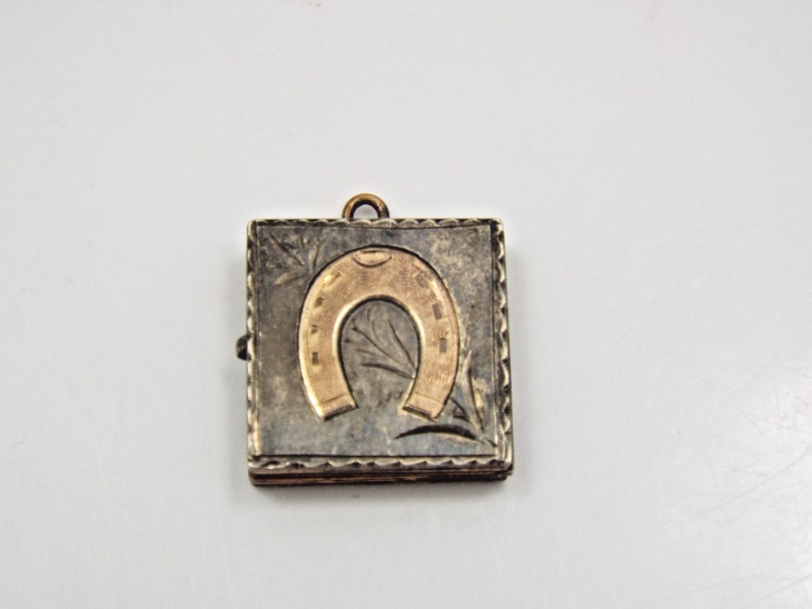 vintage book pendant