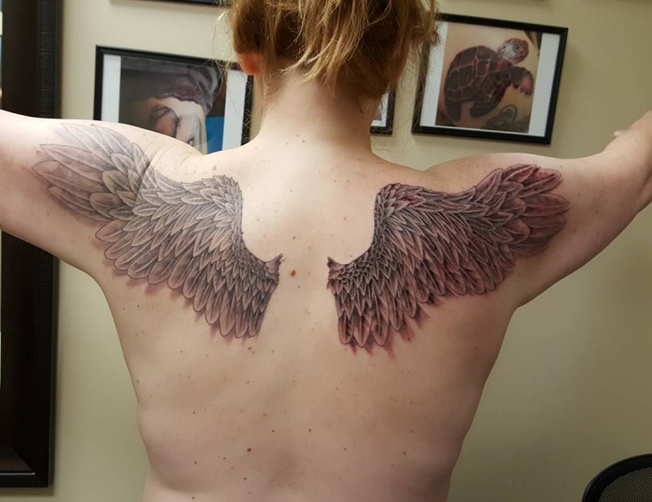 wings tattoo design idea