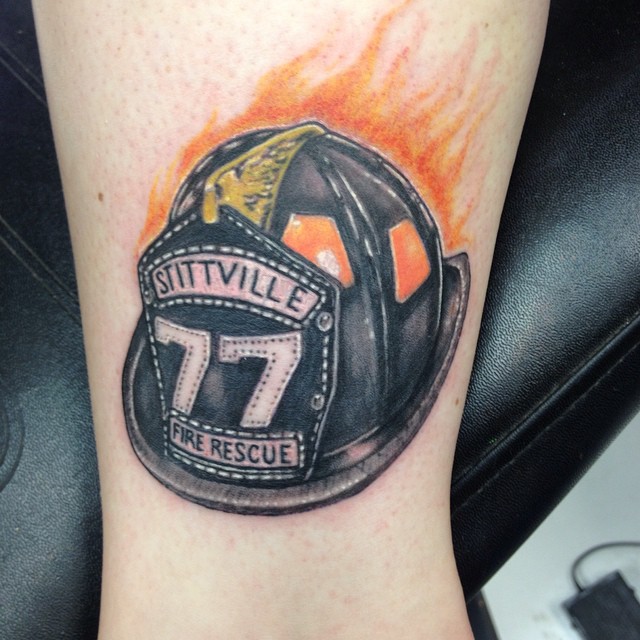 small firefighter tattoo designs