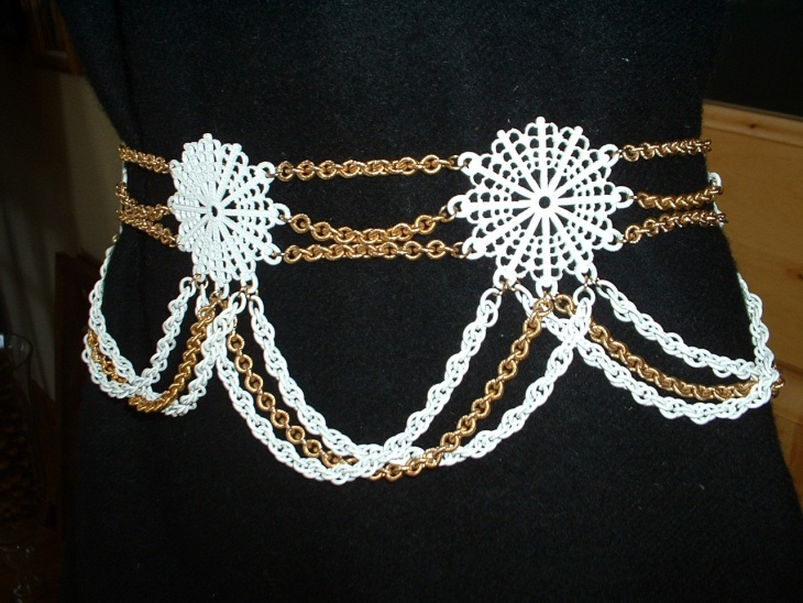 embroidered canvas belt