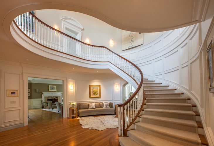 large curved staircase idea