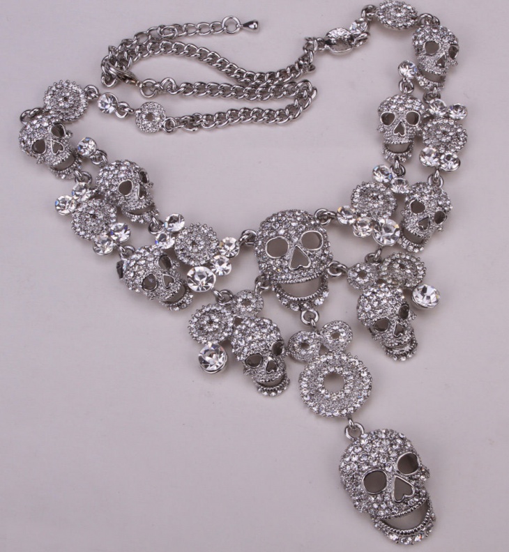 crystal skull necklace