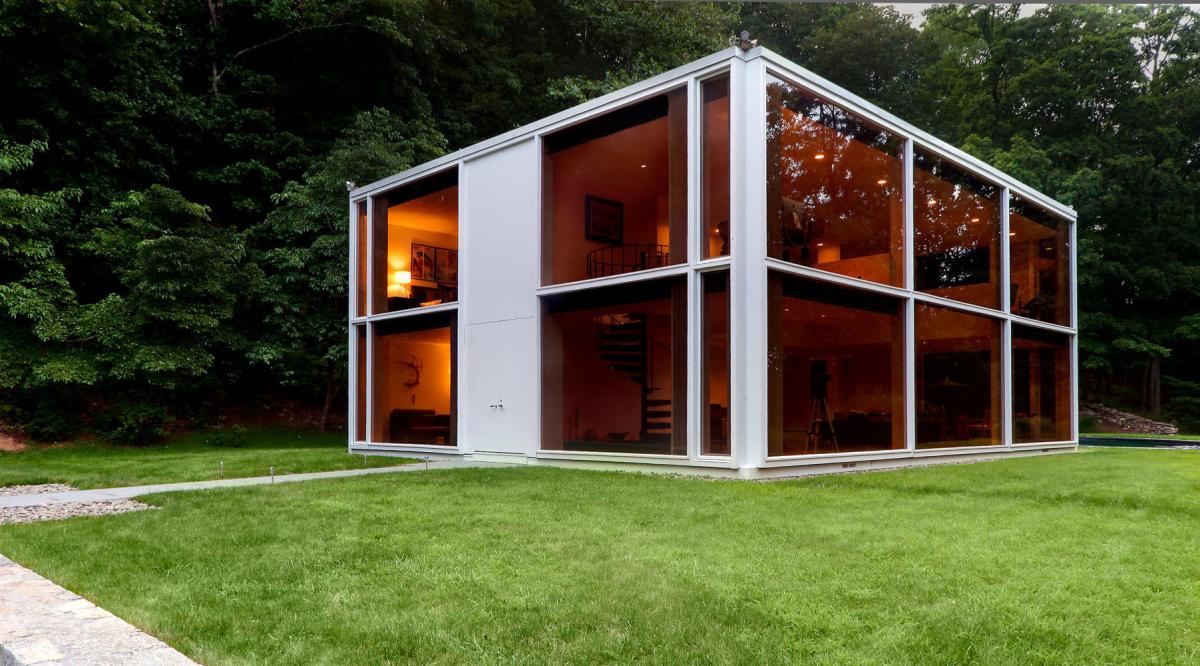 modern glass house idea