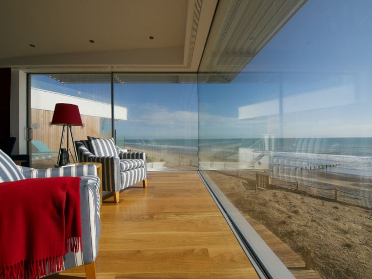 glass beach house design