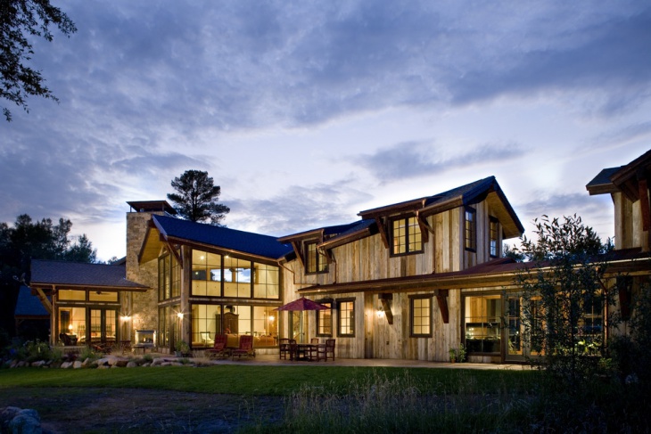 wood and glass house idea