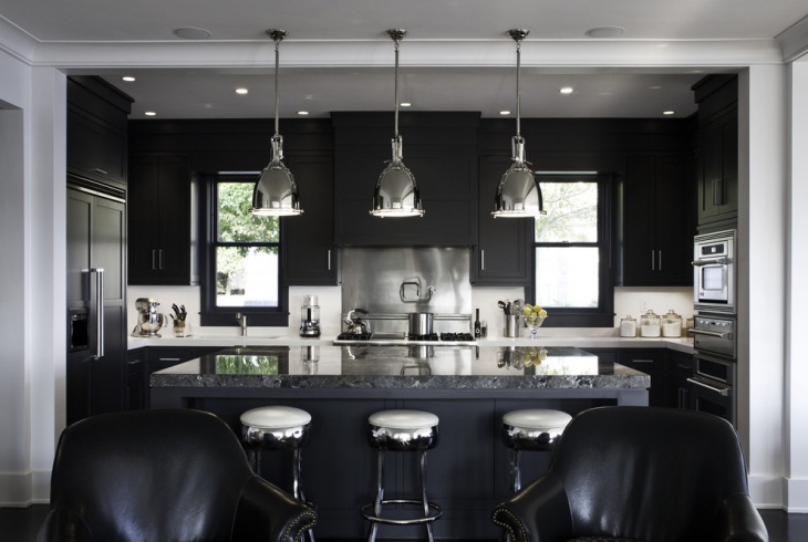 black marble kitchen