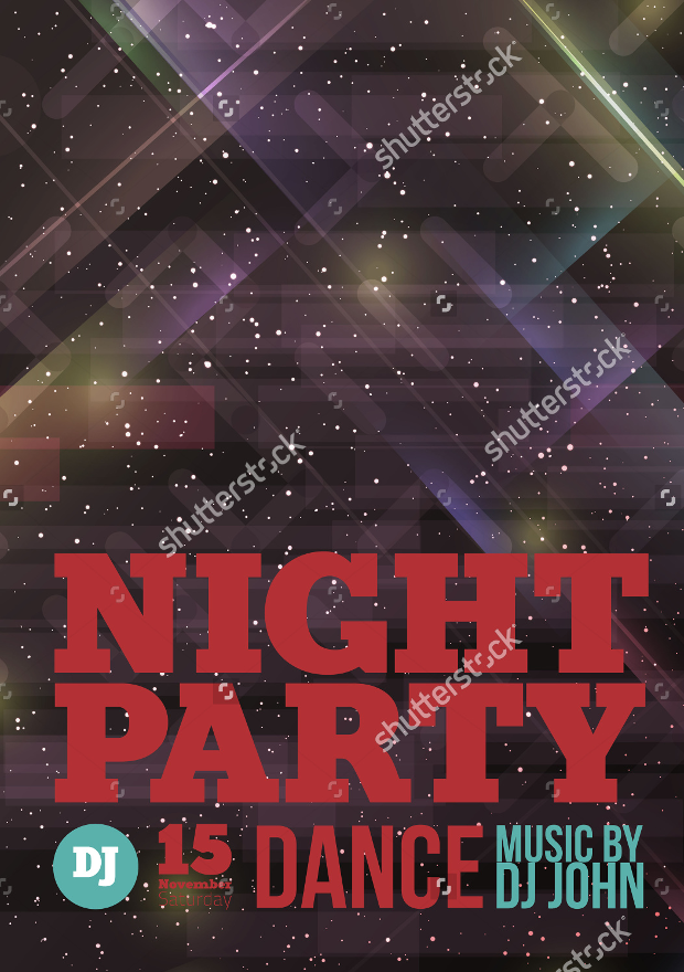 Vector Night Party Flyer