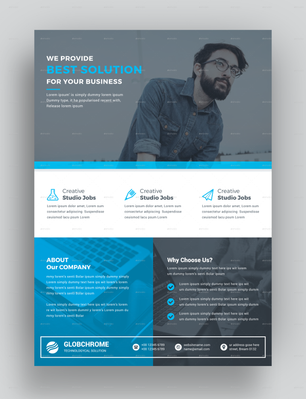 Abstract Corporate Flyer Template