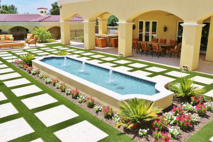 modern penthouse pool garden