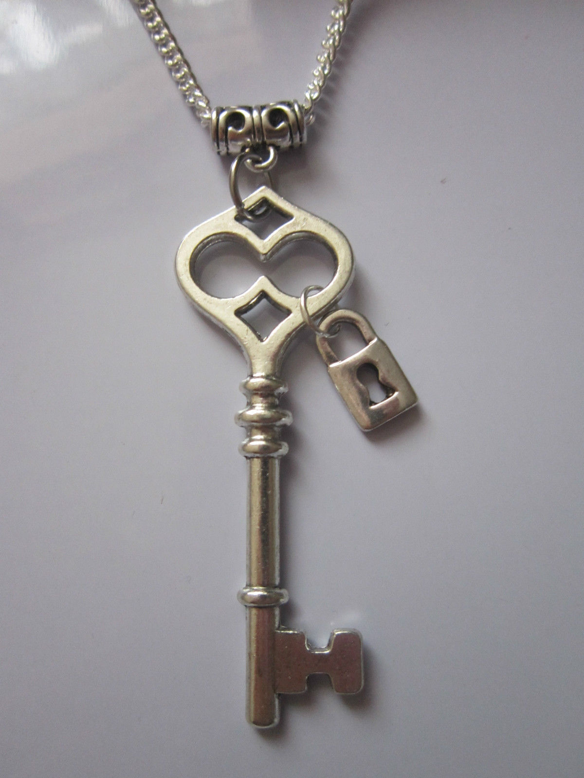 antique key pendant