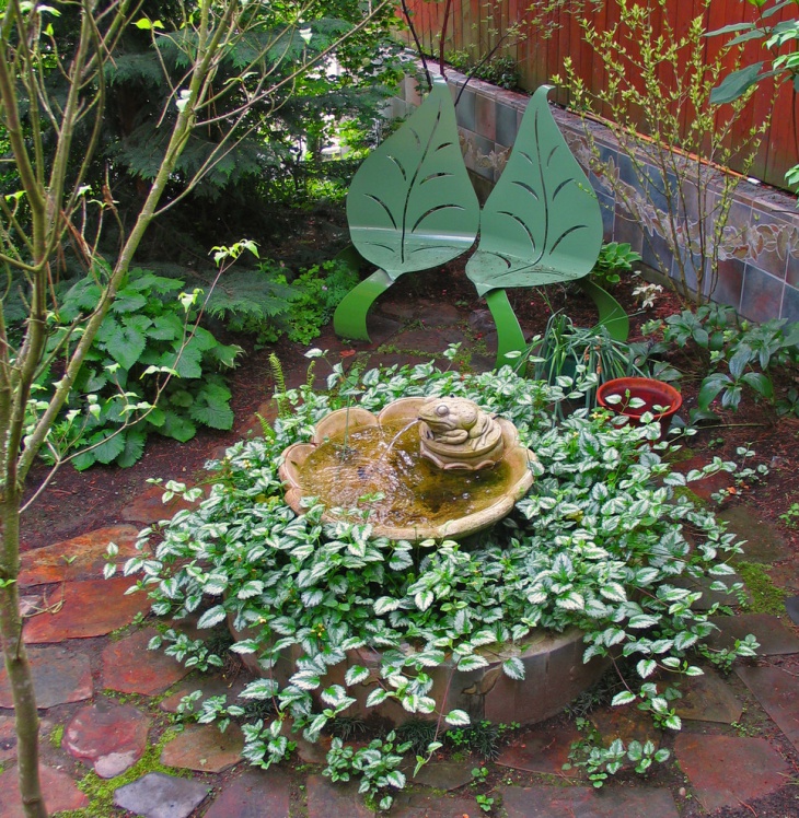 small outdoor fountain idea