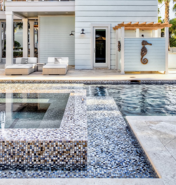 pool mosaic tiles design